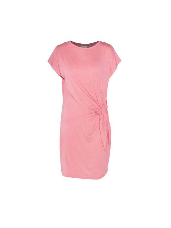 The Hannah Grace Maternity Pink Knotted Dress